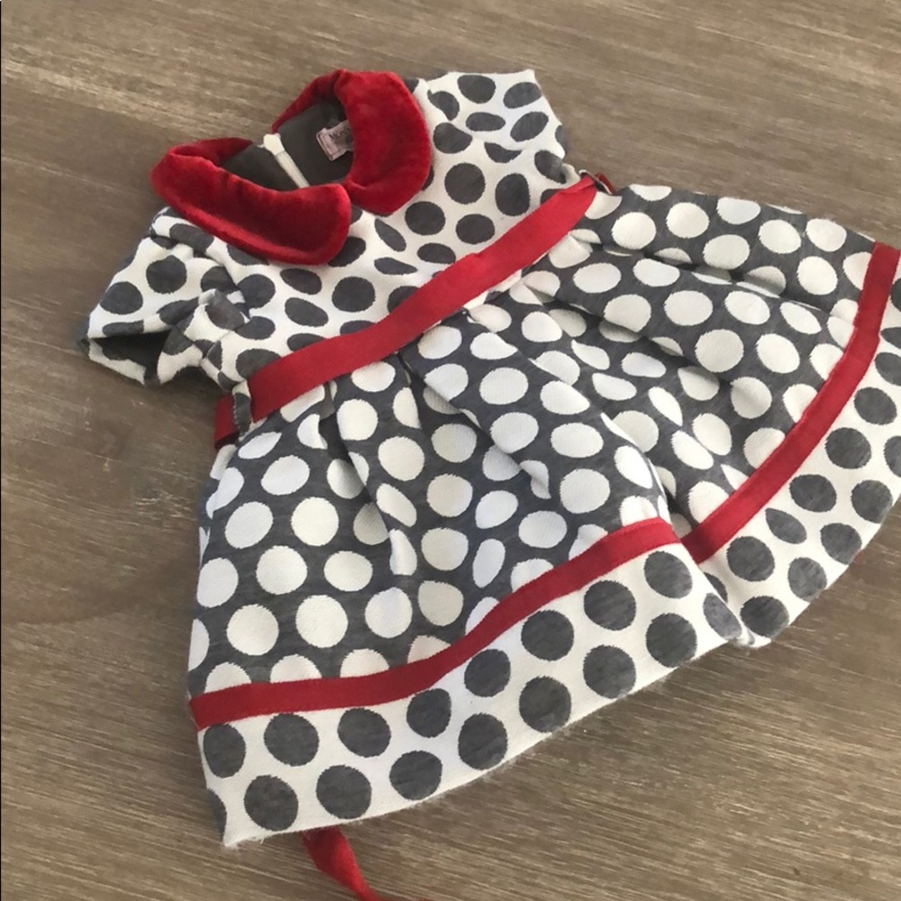 CoutureItalian Christmas Dress Cotton wool velvet